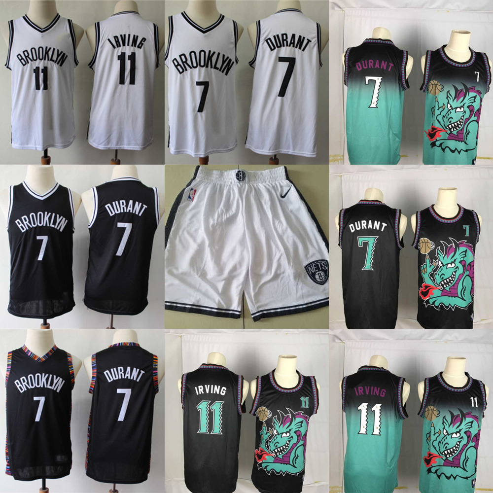 

Basketball Jerseys Brooklyn''Nets''Men Throwback Jersey Kyrie 7''Durant Kevin 11''Irving Basketball Shorts Basketball Jersey black, Color