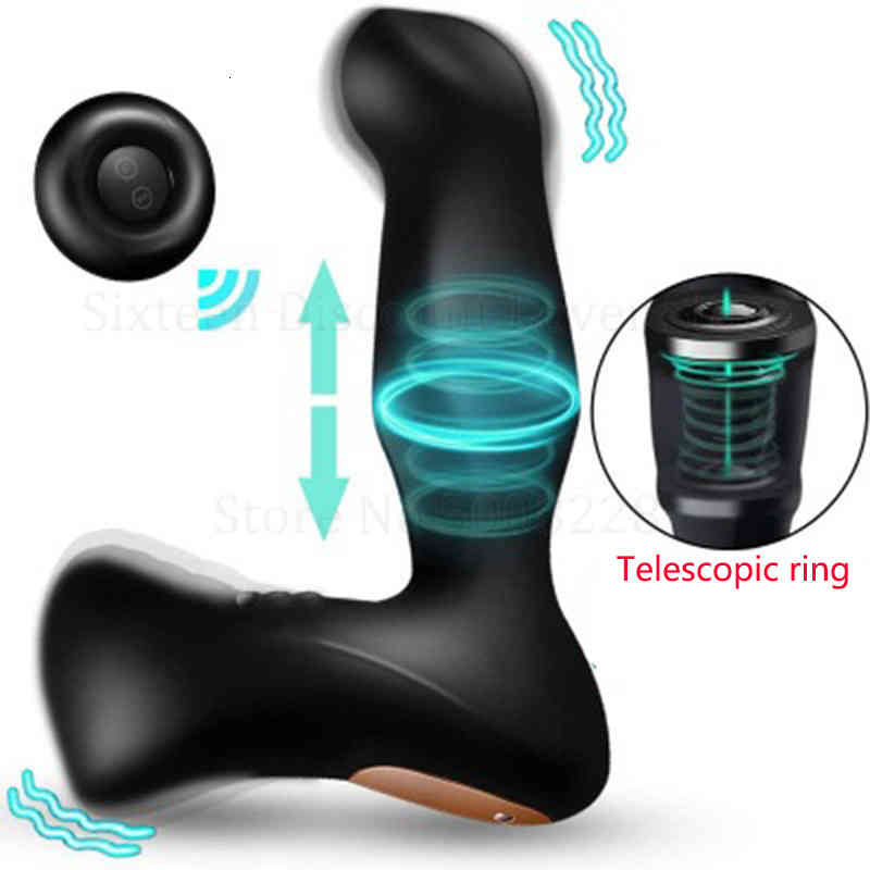 Clearance PromotionMassager Penis Cock Wireless Remote Control Telescopic Male Prostate Massager Heating Plug Big Butt