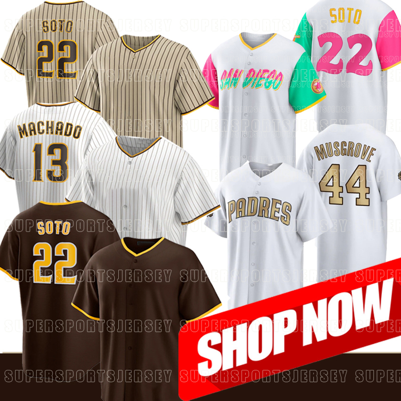 

Juan Soto Padres Jerseys 2022 All Star Game San Diego City Connect Jake Cronenworth Jurickson Profar Manny Machado Trent Grisham Josh Hader Joe Musgrove Ha-Seong Kim, Mens felx base