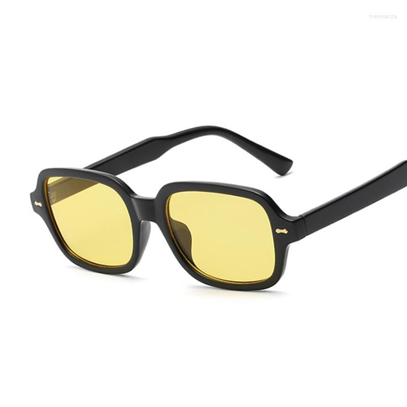 

Sunglasses Classic Vintage Square Woman Brand Designer Mirror Plastic Sun Glasses Retro Fashion Small Frame