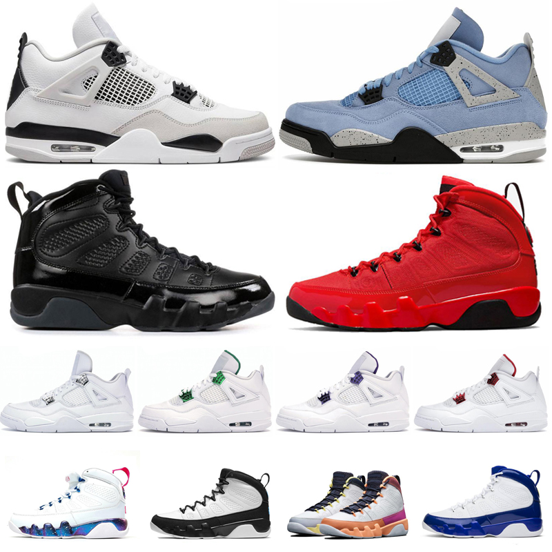 

Jumpman 4 4s retro Mens Basketball Shoes Red Thunder Bred Cement Military Black Cat 9 9s Men Womens Trainers Sports Shoe 36-47, (17)