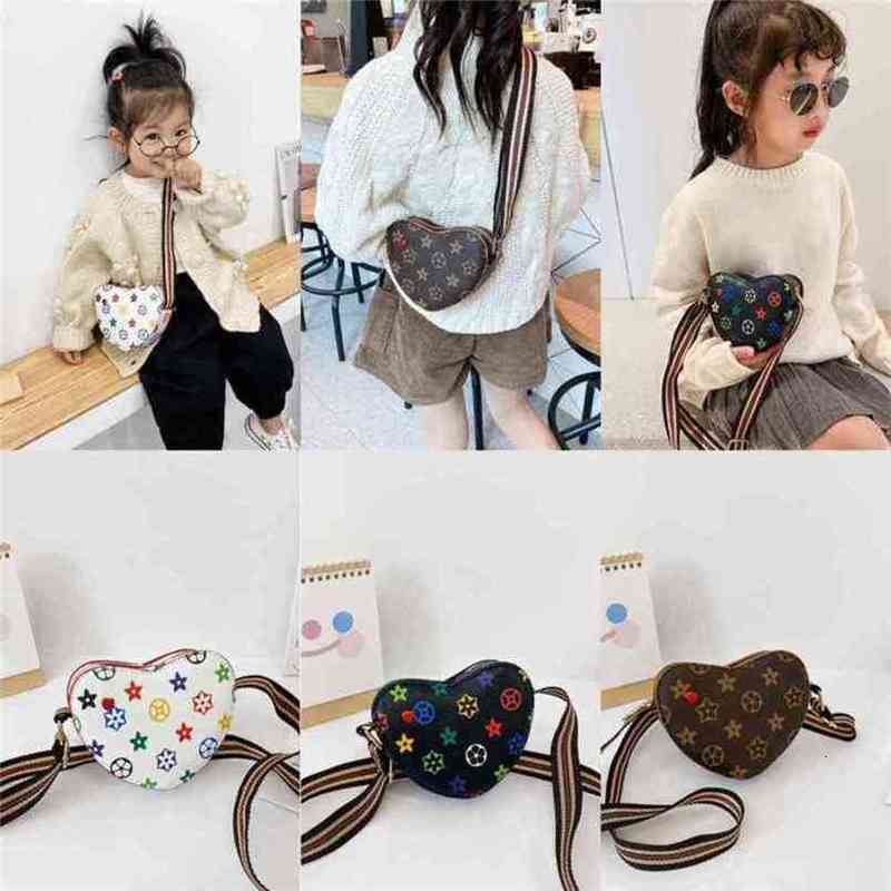 

backpacks Children love heart Handbags backpacks PU Leather Mini Totes Travel Kids Bags Girls Handbag Cute Coin Purse Fashion Fanny Pack Purses, Mixed color or remark
