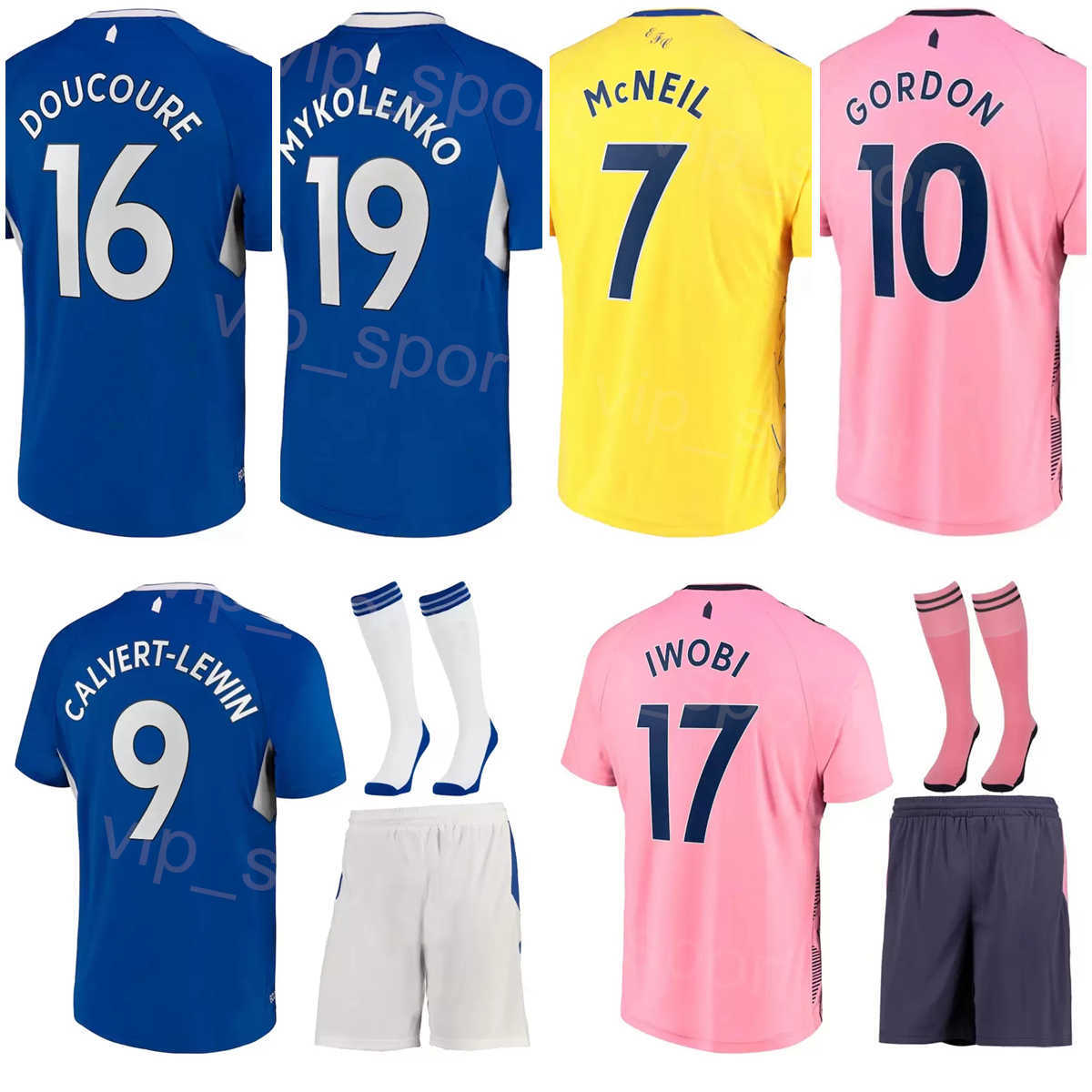 22-23 Man Kids Club Soccer 2 James Tarkowski Jersey Set 7 Dwight McNeil 20 Dele Alli 10 Anthony Gordon 11 Demarai Gray 16 Abdoulaye Doucoure Foot-image-796471428
