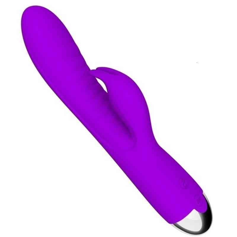 Massager Penis Cock Heating Rechargeable Dual Rabbit Vibrator Sex Toys for Women g Spot Vagina Mast-image-797576049