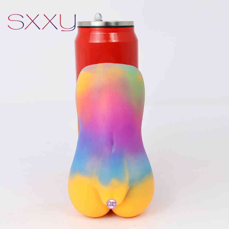 Massager Vibrator Cock Sxxy Male Luminous Masturbators Toys Liquid Silicone Aircraft Cup S-image-796706176