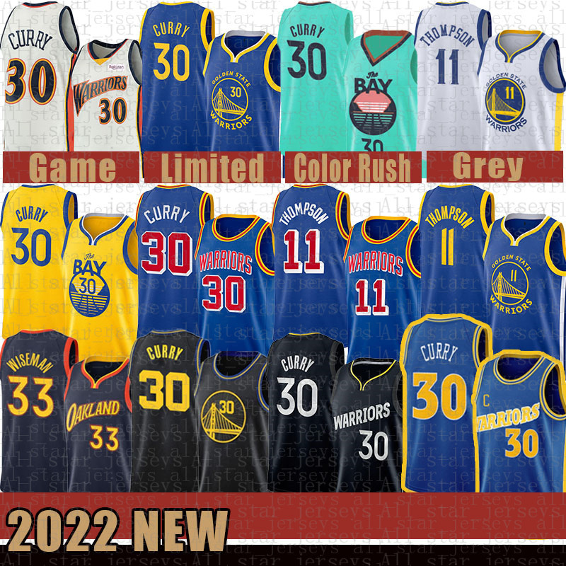

11 Stephen Curry James Wiseman Basketball Jersey Golden''State''Warriors''Men 30 33 Klay Thompson 07888