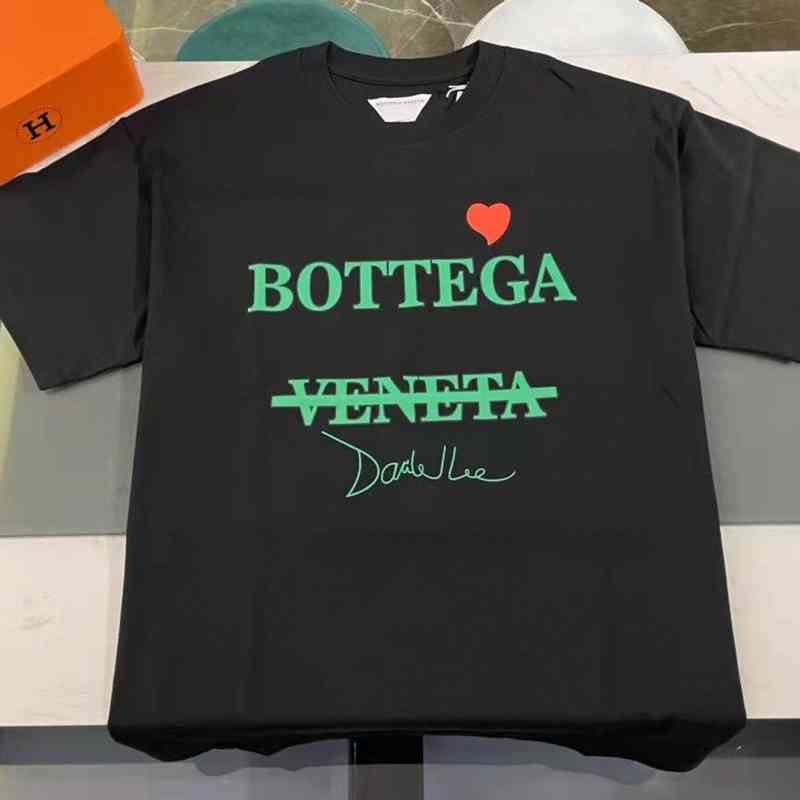 

Man's t Shirt Bv's Designer Shirts Bottega Classic Brand Venet Summer New Fashion Brand Bv Love Letter Printed Short Sleeve T-shirt Loose, White