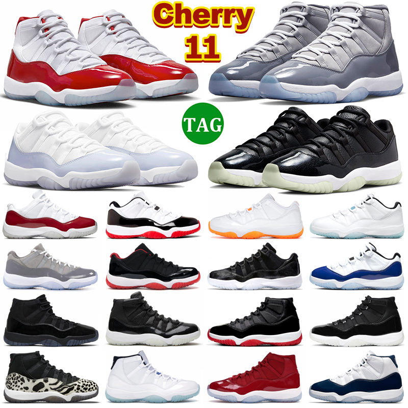 

11 Basketball Shoes Men 11s Cherry Cool Grey Bred Concord Jubilee 25th Anniversary Low 72-10 Pure Violet Mens Women Outdoor Trainers Sports Sneakers, 31