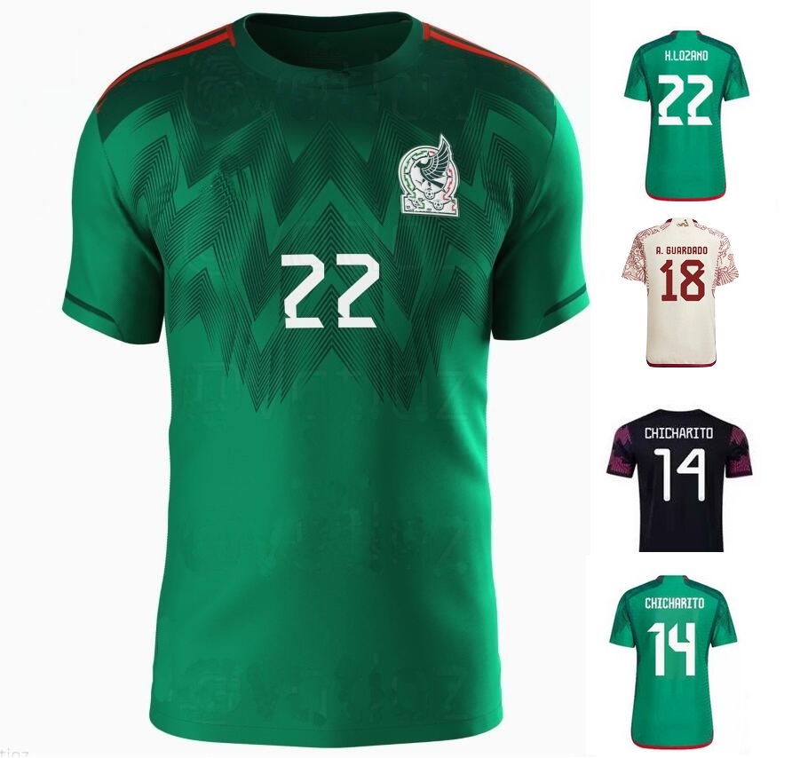 

Mexico 22-23 Soccer Jerseys 14 Chicharito Customized 11 Carlos V Thai Quality yakuda Dropshiping Accepted 17 TECATITO 18 A.Guardado 16 H.Herrera 4 E.Alvarez Raul, 22-23 home