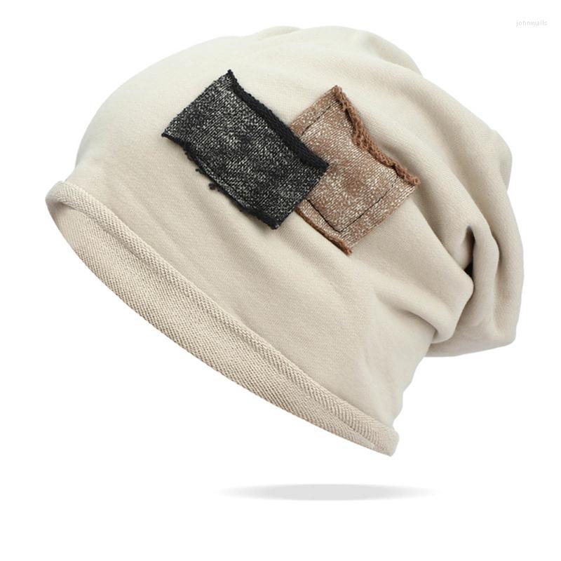 

Ball Caps Mens Top Hats Womens Square Patch Pile Hat Retro Rolled Hem Warm Fashion Serious, White