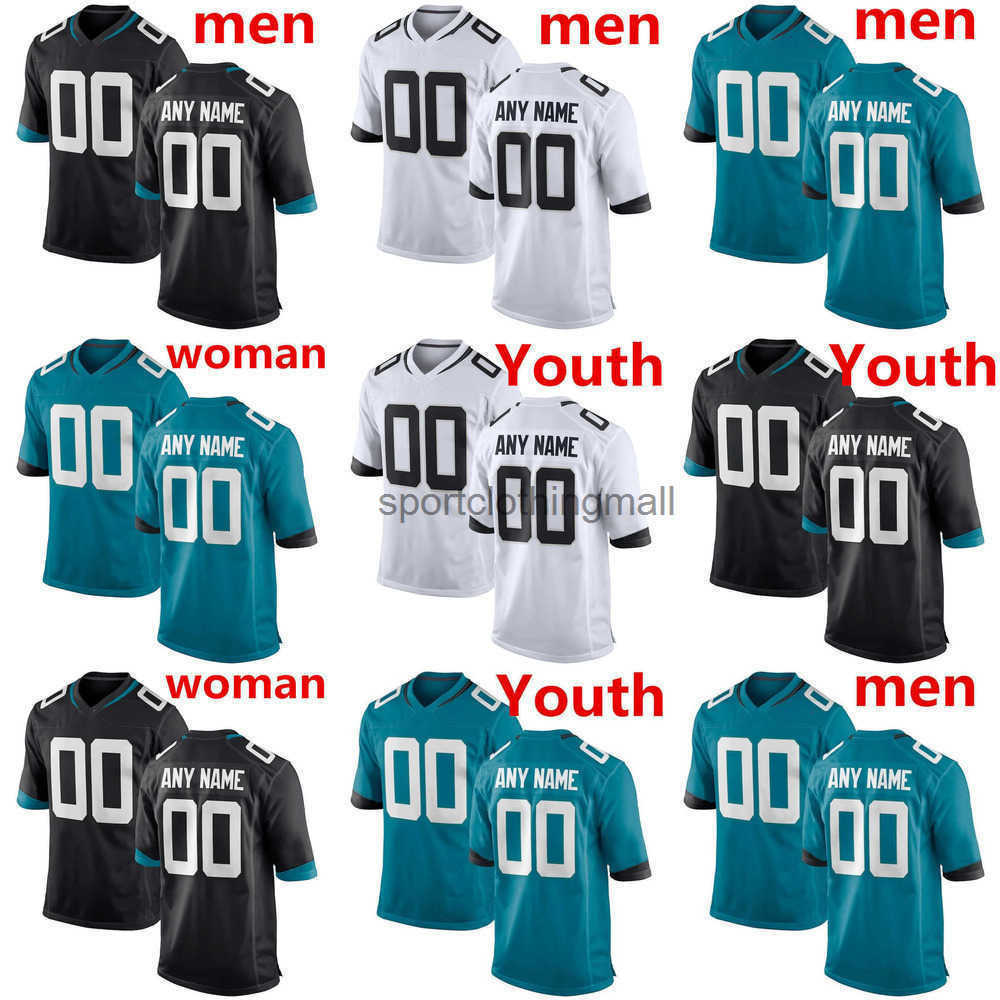 Personalized America Football Jersey JJaguars women youth Henderson Travon Walker Devin Lloyd Trevor Lawrence Etienne JR KLavon Chaisson football-image-796780497