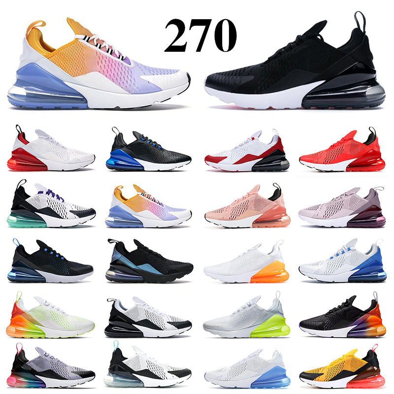 

270 270s women men running shoes Triple White Black oreo Tea Berry Volt Coral Stardust University Red des chaussures outdoor mens trainers sport sneakers, #25