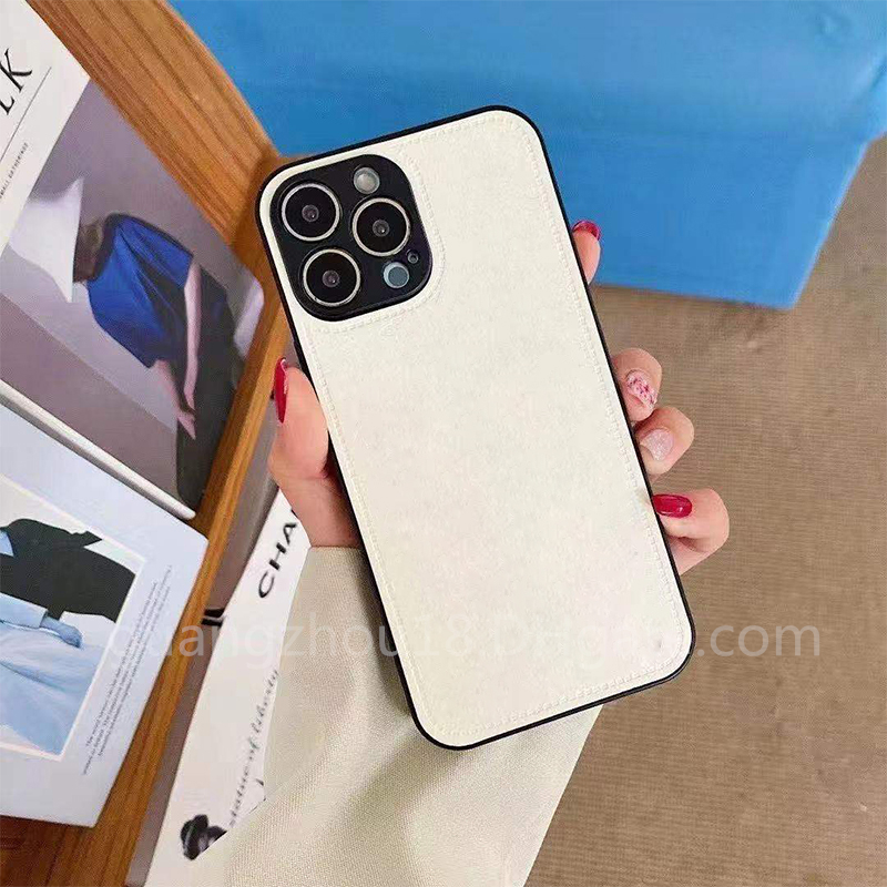 

Brand Phone Case with Box Knurling Cases for iPone 14 13 12 11 pro Max XR X/XS Max 7 8 Plus Green White Black