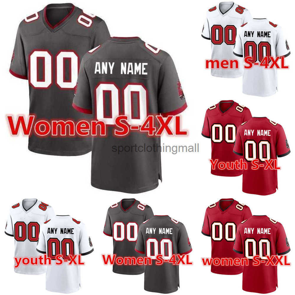 Custom America Buccaneer Football Jersey Men Femmes jeunes Rob Gronkowski Tom Brady Chris Godwin Mike Evans Devin White Lavonte David Football Je