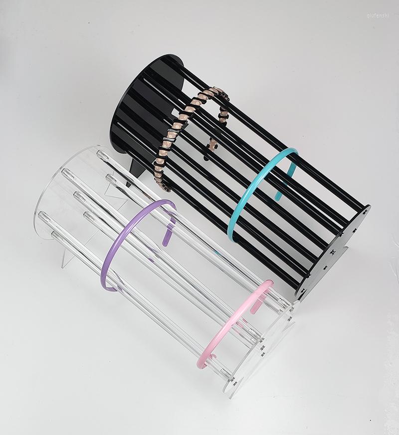 

Jewelry Pouches Acrylic Headband Holder Display Hair Clips Accessories Tiara Stand Hairband Organizer Support Showcase Rack