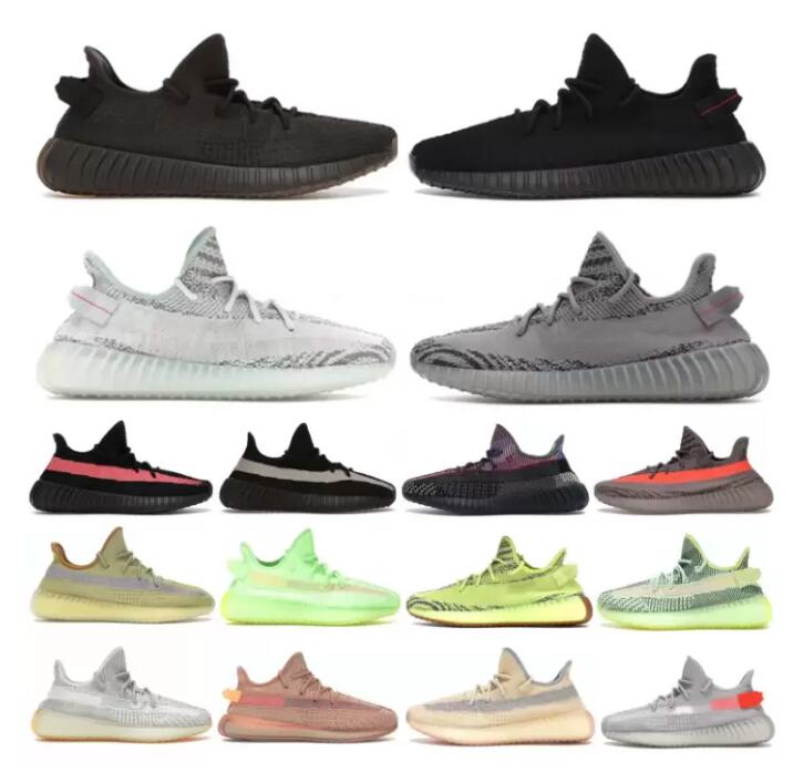 

casual shoes V2 350''yezzies''BOOST Shoes Designer Sports Shoes Men Mesh Soft Breathable 3M Black Static Reflective Flat Trainers, 36