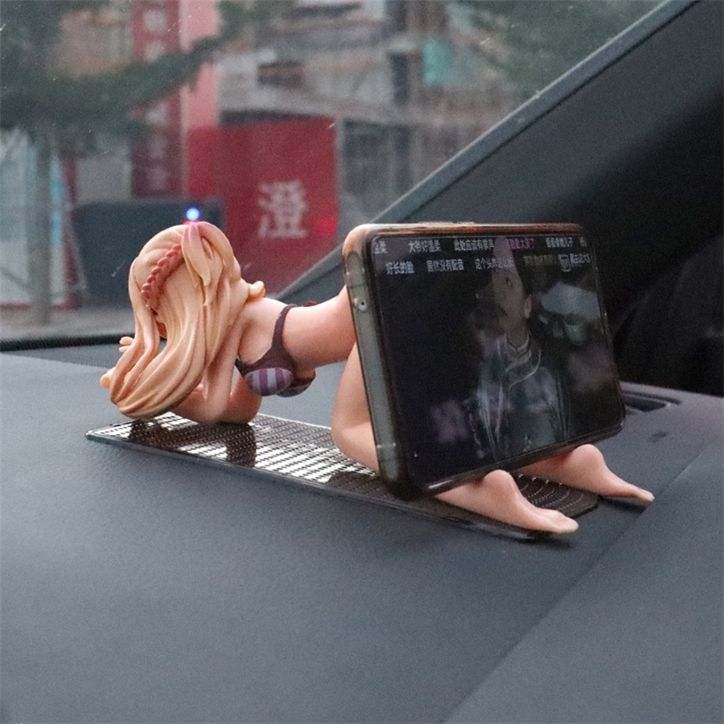 

Anime Manga Kawaii Action Toy Figures cute Sword Art Onl Yuuki Asuna Anime Figure Phone Holder for IPhone X XS Max Mobile Mount Desk Stand 220830