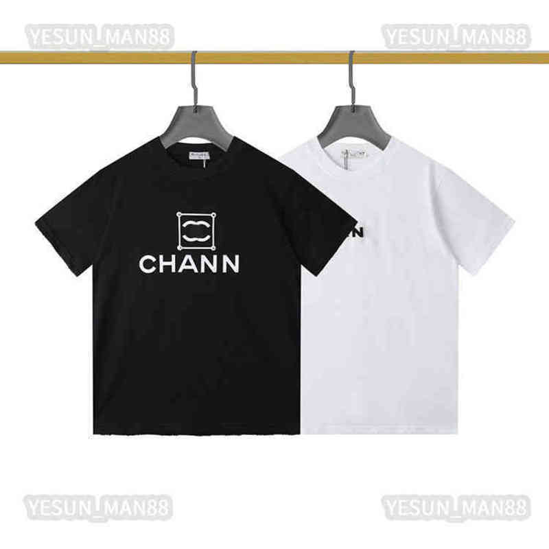 

Designer Luxury Summer Channel Classic Simple Letter Printing T Shirt Fashion Mens And Womens Couple Round Collar Short Sleeves Tee