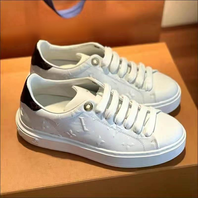 

Brand Casual Shoes Retro Men's Leather Lace-up Fashion 3D Printing Trainer Sports Women's Casual Sports Small White Shoes