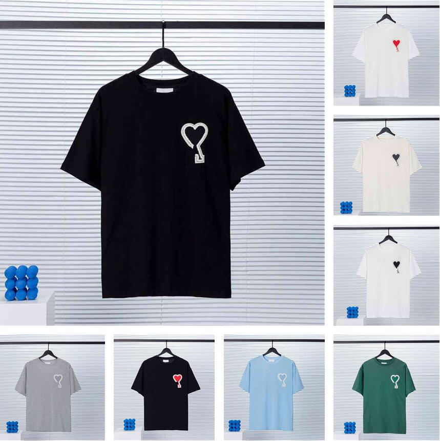 

Ami Mens Plus Tees & Polos Round neck embroidered and printed polar style summer wear with street Amis, Extra shipping cost