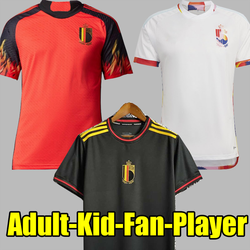 

2022 Soccer Jersey hazard World Cup National Team COURTOIS LUKAKU TIELEMANS 22 23 Michy Batshuayi Kevin De Bruyne KOMPANY Football Shirt Kits 911025, Away
