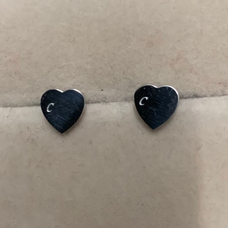 

Luxury Women Designer Studs Simple Letter Top Quality Stainless Steel Earrings