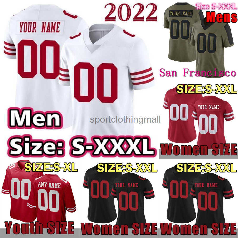 49er football jersey George Nick Trey Lance Fred Bosa Warner Kittle Deebo Samuel Jerry Rice Javon Kinlaw Raheem Mostert Montana Brandon Aiyuk ame-image-796778991