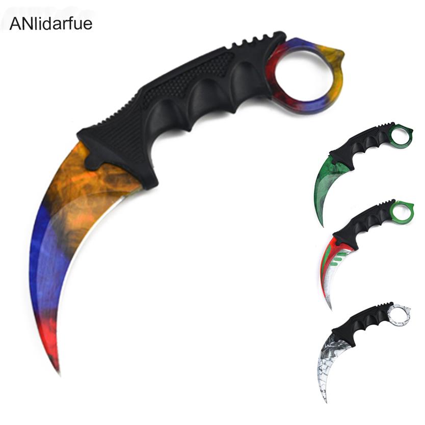 

Factory direct s csgo game claw knife stainless steel wild survival knife263y