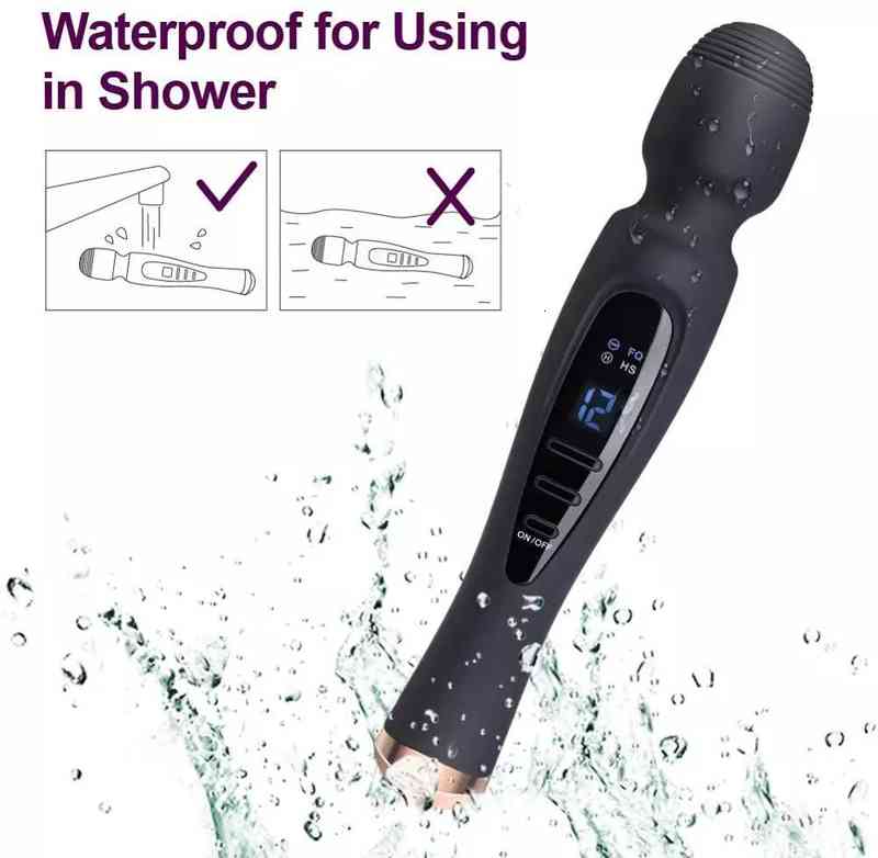 Massager Penis Cock Liquid Crystal Display Powerful Dildo G-spot Vibrator Female Masturbator Av Mag-image-797545118