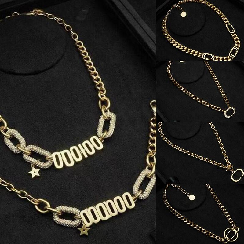 

Classic Cuban Necklace Designer Pearl Letter Jewelry Man Women Stainless Steel Unisex Wedding Jewellery Pendant Star Necklaces Chokers Chain
