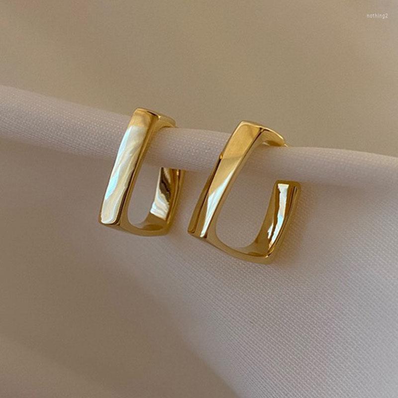 

Hoop Earrings Minimalist Metal For Women Vintage Simple Geometric Earring Girl Party Wedding Birthday Statement Jewelry Gift