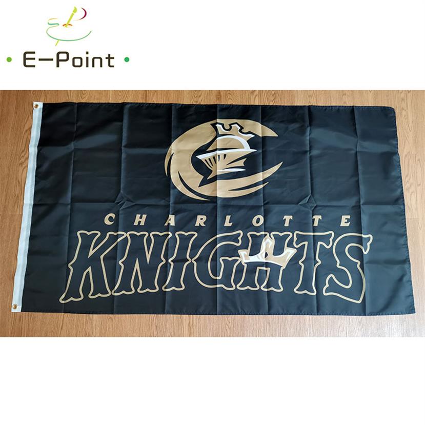 

MiLB Charlotte Knights Flag 3 5ft 90cm 150cm Polyester Banner decoration flying home & garden Festive gifts243a