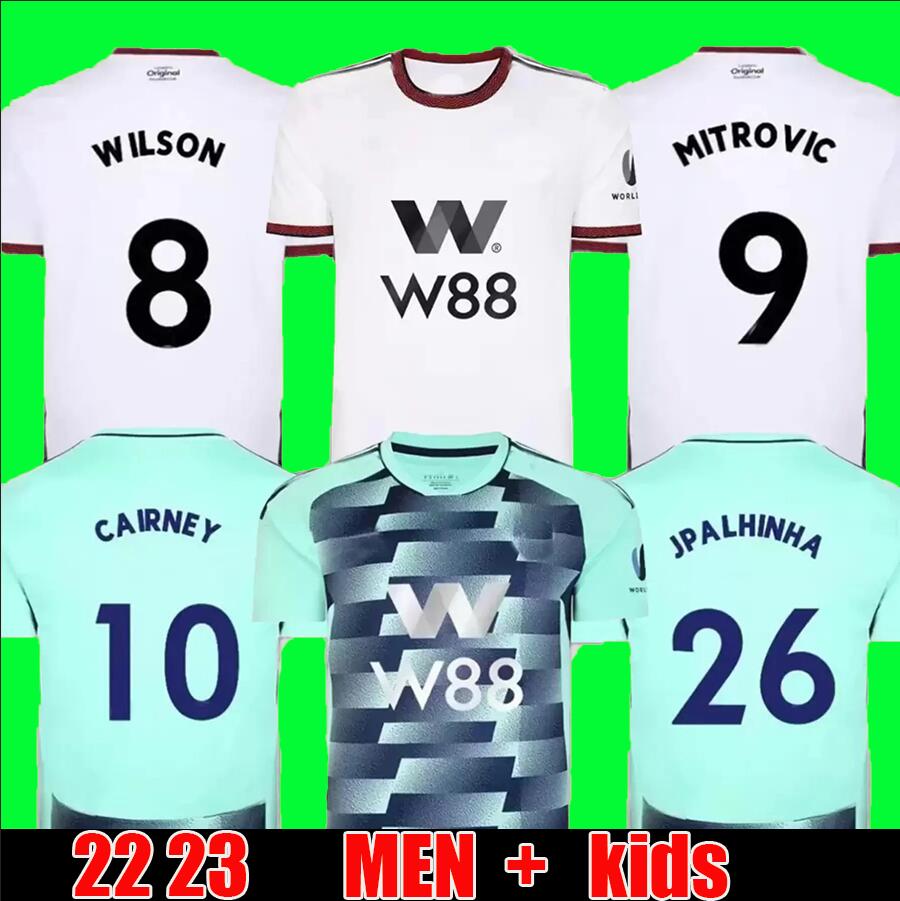 

22 23 SOCCER JERSEYS Home CAIRNEY Mitrovic 2022 2023 KEBANO WILSON MUNIZ J. Palhinha ROBINSON men kids kit FOOTBALL EL Uniform fans, 22 23 home aldult