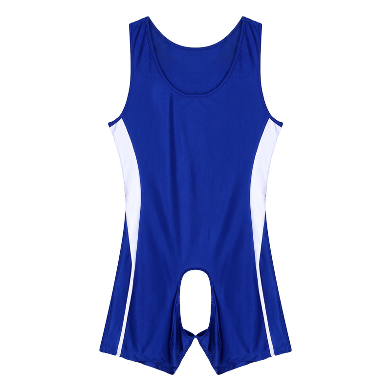 

Men's Body Shapers Mens Lingerie Male Shaper Open Butt Jumpsuit Crotchless con suit U Neck Sleeveless Nightwear 220830