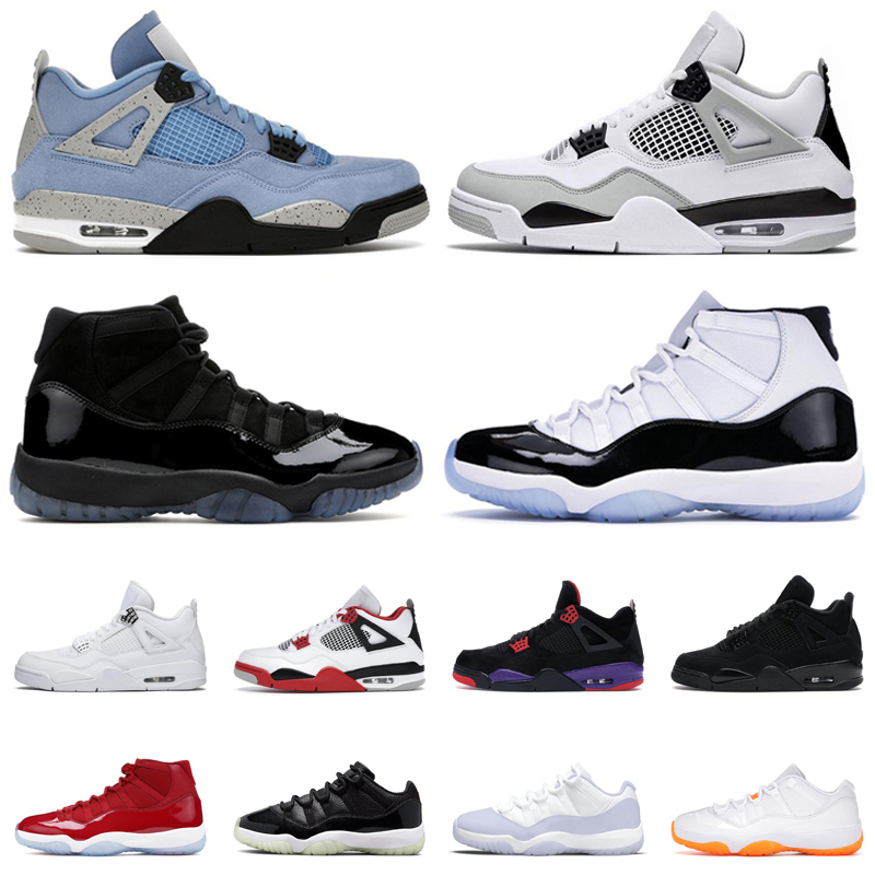 

4s 11s basketball shoes for men women jordens 4 Military Black Cat Sail Red Thunder White Oreo 11 cool grey bred concord cherry mens sports sneakers, (29)