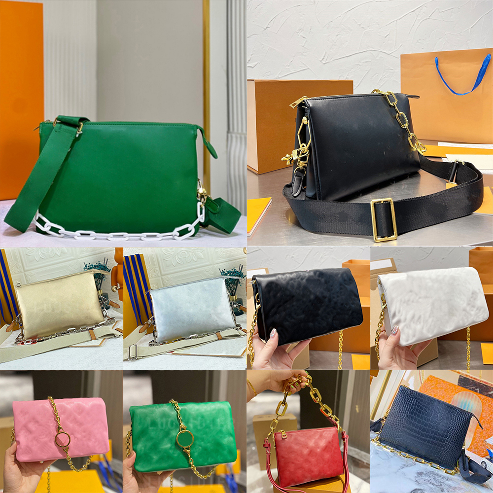 

Coussin bag Fall-Winter Pochette embossed leather handbag Edge Chain shoulder bag deaigner coussins bb mm pm crossbody clutch bags purse, I need see other product