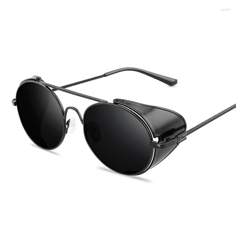

Sunglasses Vintage Metal Steampunk Man Woman Retro Brand Designer Sun Glasses Male Female Fashion Round Driver