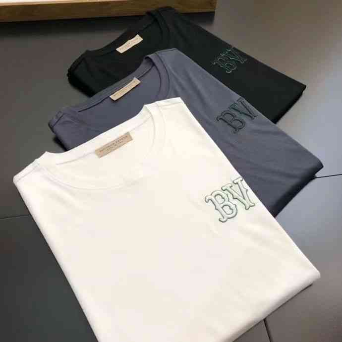 

Designer t Shirt Botteg Ven Shirt European and 22 New Fashion Br Embroidery Bv Letters Personalized Men Women Round Neck Mercerized Cotton Short, Gray