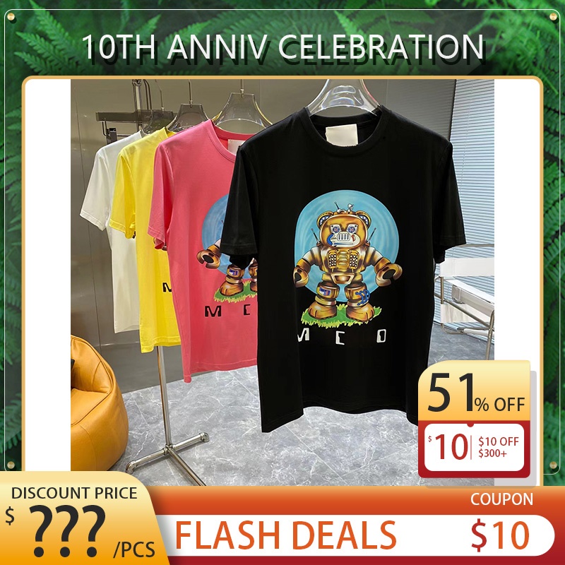 

Bear Print Cotton Brand T shirts Summer Fashion Mens Womens Designers T-Shirts, Customize(not sale)