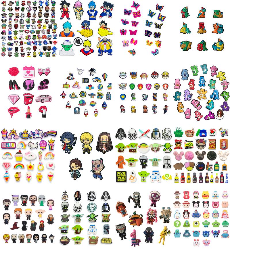 

Cartoon Shoe Charms Parts Accessories For JIBITZ Wristband Cute Clog Sandals Decoration Kids Boys Girls Teens Party Favors Birthday Gifts