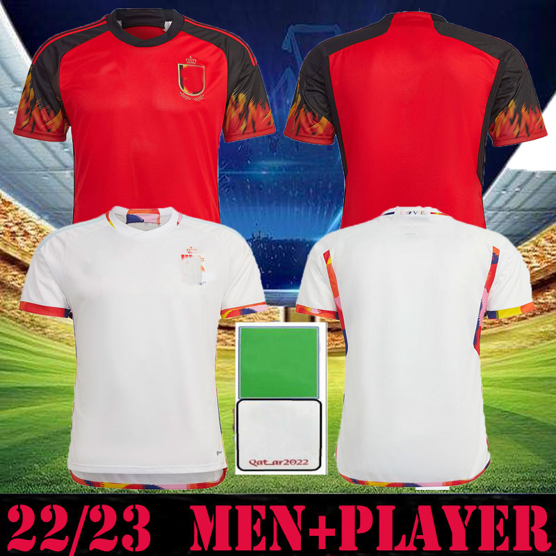 

22 23 Belgium Soccer Jersey hazard World Cup National Team COURTOIS LUKAKU TIELEMANS 2023 Michy Batshuayi 7 Kevin De Bruyne KOMPANY ALDERWEIRELD Football Shirt Kits, Away aduit