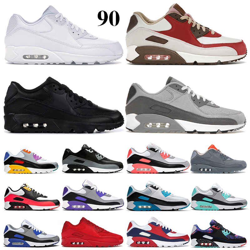 

90 og Men Wmen Running Shoes Light Smoke Grey Triple White black Metallic Gold UNC Swingman Total Orange infrared Bred Mens Trainers Sport Sneakers 36-45, Hyper turquoise