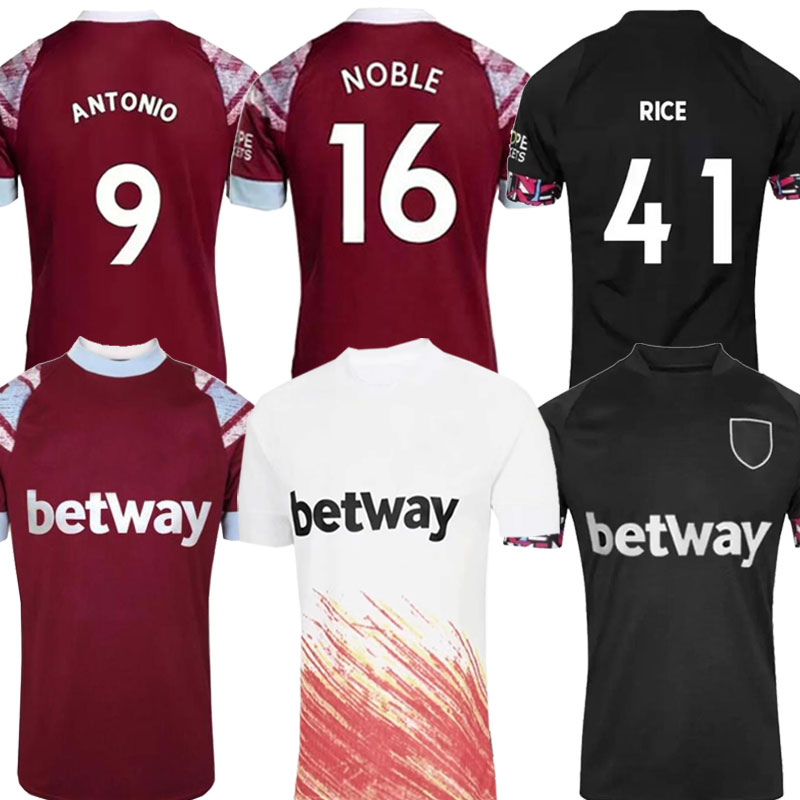 

soccer jersey 22 23 home NOBLE west HAMs third away ANDERSON UNITED RICE BOWEN ANTONIO BENRAHMA football shirt men kids kit SCAMACCA 7 CORNET AGUERD