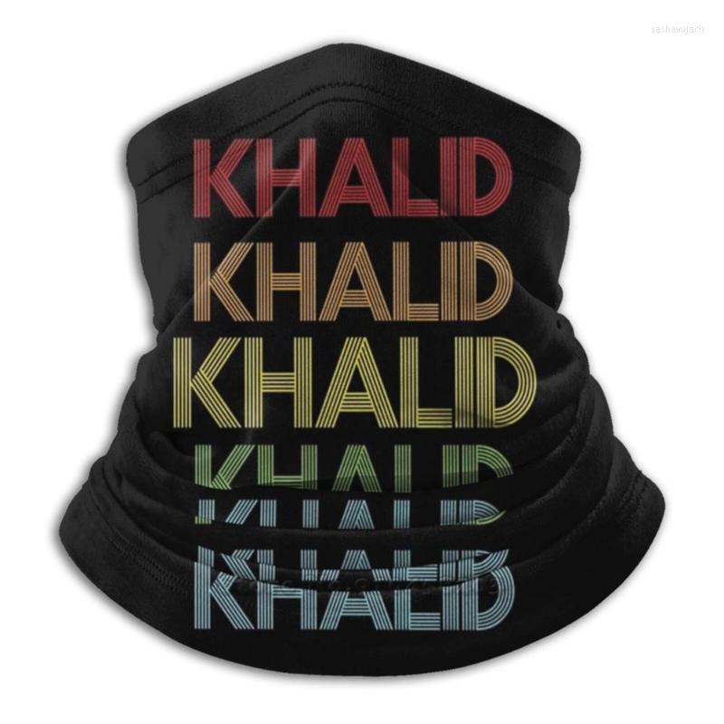 

Scarves Khalid Name-Khalid Rainbow Multi Color Gift For Family Surname Name Cycling Motorcycle Headwear Washable Scarf Neck