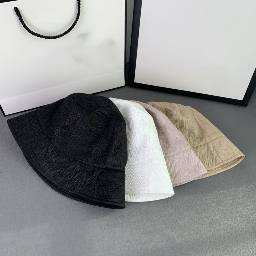 Mode printemps et été seau casquette de pêcheur décontracté cent plissé bassin casquette filet rouge C parasol casquettes tt4541