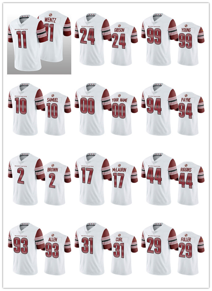 

Jersey Washington''Commanders''MEN''NFL''Women Carson Wentz Chase Young Sean Taylor White Vapor Limited Retired Player Jersey, 12