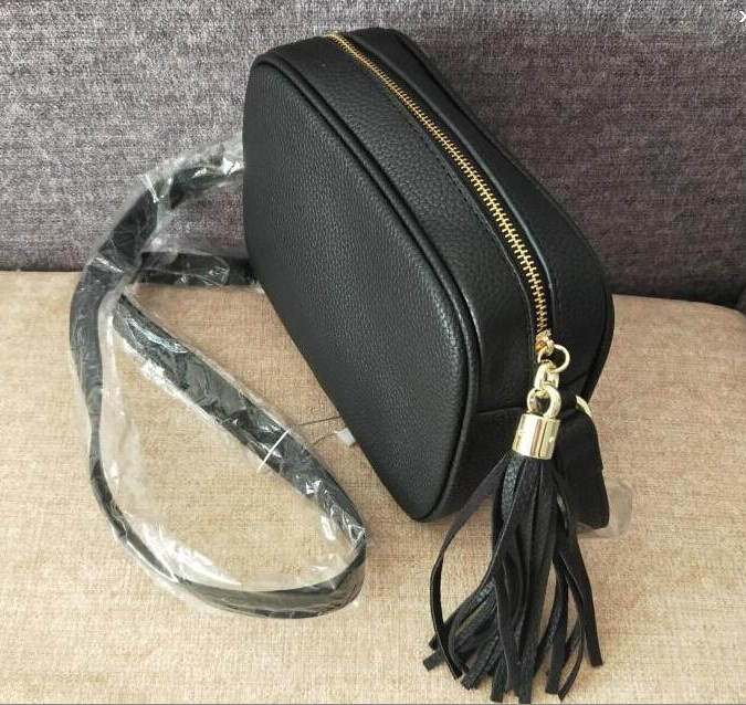 

Evening Bags Women Fashion Bag Famous Brand Designer Shoulder Bag Tassel SOHO Bags Ladies Crossbody purse handbags 308364, Black