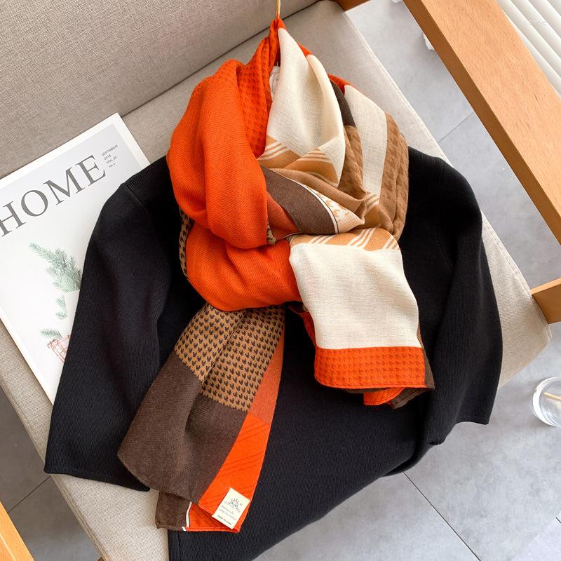 

Scarves Foulard Female Hijab Scarf Leopard Brand 2022 Winter Women Neck Headband Shawls Wraps Pashmina Bandana