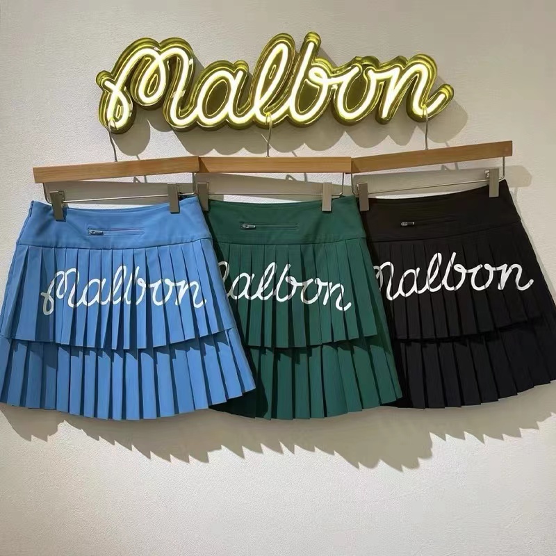 

Summer Women's Golf Skirt Fashion High Waist Pleated Skirt Outdoor Sports Casual Shorts, White