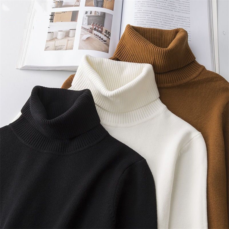 Hommes chandails pull haut hiver col roulé à manches longues épais chaud pull mince torsion tricots élasticité vêtements 220830
